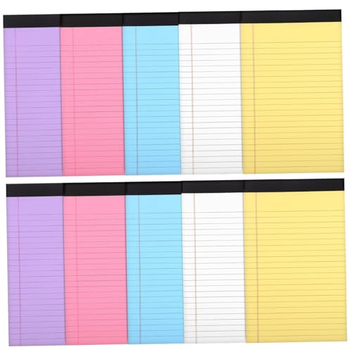 DOITOOL 10Er Pack Farbige Notizblöcke Notizbücher Zum Notizenmachen Schreibtisch Notizblöcke Bürobedarf Executive Work Liniert Professionelle Tagebücher Klein Treffen Sie Bunte DOITOOL 10Er Pack Farbige Notizblöcke Notizbücher Zum Notizenmachen Schreibtisch Notizblöcke Bürobedarf Executive Work Liniert Professionelle Tagebücher Klein Treffen Sie Bunte von DOITOOL