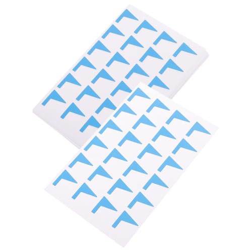 DOITOOL 12 Blatt Tag-aufkleber Vinyl Streifen Mit Kleber Name Etiketten Aufkleber Selbst Klebrige Dekorative Etiketten Klassifizierungsaufkleber Klebeetiketten Blue Papier von DOITOOL