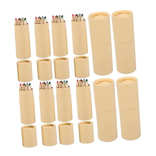 DOITOOL 12 Schachteln Buntstifte Farbstifte Auswaschbare Skizzierstifte Skizzierstifte Für Kleine Buntstifte Regenbogenstifte Schulbedarf Klassenzimmer Großpackung Beige von DOITOOL