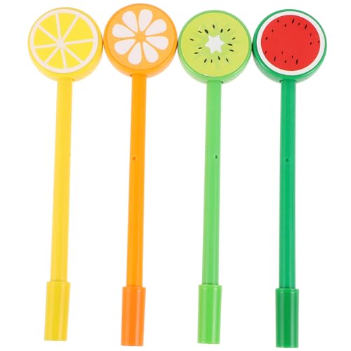 DOITOOL 12 Stück Frucht Gel Stift Fruchtstifte Glatt Tween Schule Karikatur Party Pastell Thematisiert Für Sortiert Mädchen Mehrfarbig Süße Stifte Neutral Kind Stifte Süß Zitrone Plastik von DOITOOL