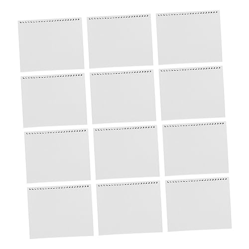 DOITOOL 12 Stück Kalenderhalter Klein Loseblatt-kalenderbasis Basen Tischkalender Liefern Gestell Desktop-kalender Kalenderbasis Für Diy Schreibtischkalenderstand Groß Perlenpapier Silver von DOITOOL