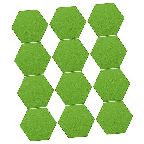 DOITOOL 12 Stück Schalldichte Filz Dekorplatten Dekorationen Sechseckiger Stoff Sechseckige Filz Pinnwandfliesen Außendekor Filzfliesen Pinnwand Filztafelfliesen Für Die Wand von DOITOOL