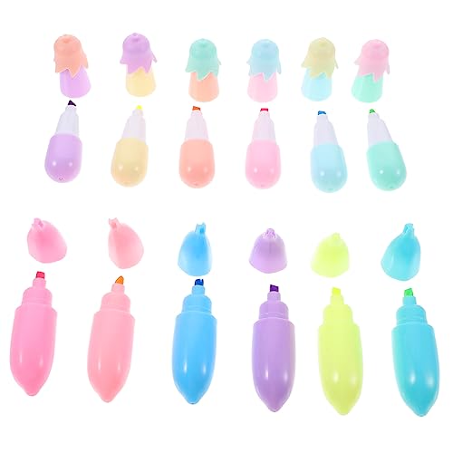 DOITOOL 12 Stück Zeichnung Highlighter pastell für dünn Mini-Textmarker mehrfarbiger stift scrapbook leuchtschriftzug Textmarker in leuchtenden Farben Textmarker schreiben Faserspitze DOITOOL 12 Stück Zeichnung Highlighter pastell für dünn Mini-Textmarker mehrfarbiger stift scrapbook leuchtschriftzug Textmarker in leuchtenden Farben Textmarker schreiben Faserspitze von DOITOOL