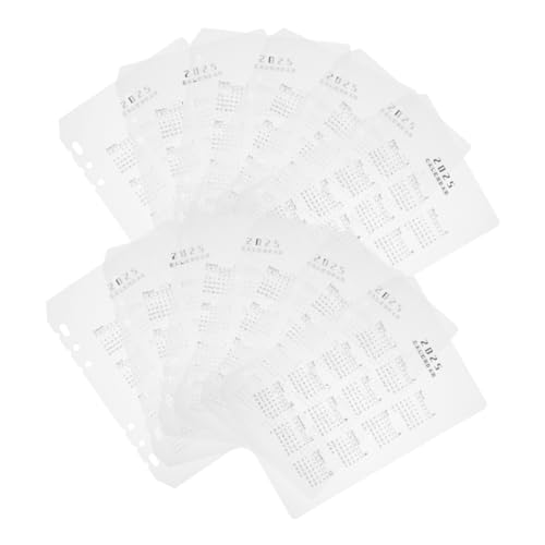 DOITOOL 12 Stücke 6 Kalender Lünette Für Kalender Notizblock Separator Planer Ersatz Kalender Täglichen Binder Separatoren Abnehmbare Gestanzt Transparent Pp DOITOOL 12 Stücke 6 Kalender Lünette Für Kalender Notizblock Separator Planer Ersatz Kalender Täglichen Binder Separatoren Abnehmbare Gestanzt Transparent Pp von DOITOOL