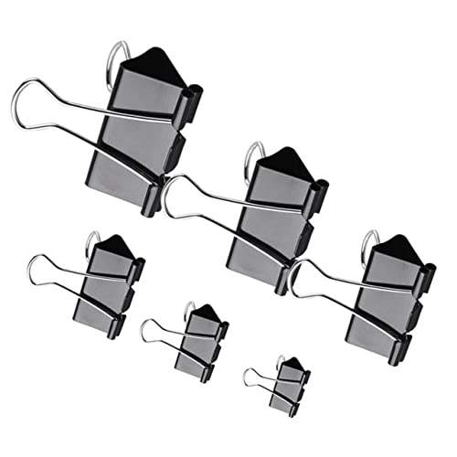 DOITOOL 120Stücke Binder Clips Schwarz Verschiedene für Büro Schule und Zuhause Praktische Büroklammern für Organisation DOITOOL 120Stücke Binder Clips Schwarz Verschiedene für Büro Schule und Zuhause Praktische Büroklammern für Organisation von DOITOOL