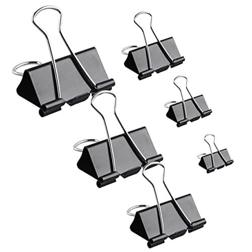 DOITOOL 120Stücke Binderclips Schwarz Büroklammern mit Bürobedarf für Home Office Schule und Praktisch Wiederverwendbar DOITOOL 120Stücke Binderclips Schwarz Büroklammern mit Bürobedarf für Home Office Schule und Praktisch Wiederverwendbar von DOITOOL