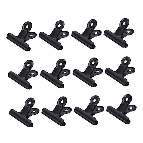 DOITOOL 12Stücke Binder Clips Robuste Metall Büroklammern Für Dokumente Schreibwaren Und Bürobedarf Schwarz Organisieren Von Tickets Und Dateien DOITOOL 12Stücke Binder Clips Robuste Metall Büroklammern Für Dokumente Schreibwaren Und Bürobedarf Schwarz Organisieren Von Tickets Und Dateien von DOITOOL