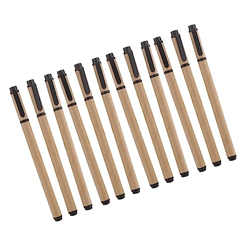DOITOOL 12Stücke Gelschreiber Aus Kraftpapier Kreative Schreibstifte Für Studenten Ergonomisches Design Für Schule Und Büro Und Notizen von DOITOOL