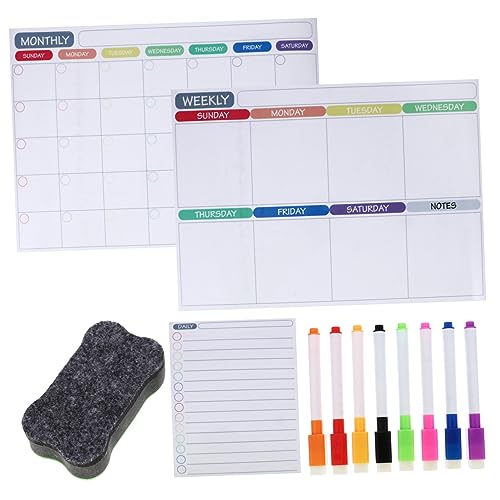 DOITOOL 12Stücke Magnetischer Kühlschrankkalender Teilig Abwischbarer Planer für Wochen und Monatsplanung Einfach zu Installieren für Organisation von Familie DOITOOL 12Stücke Magnetischer Kühlschrankkalender Teilig Abwischbarer Planer für Wochen und Monatsplanung Einfach zu Installieren für Organisation von Familie von DOITOOL