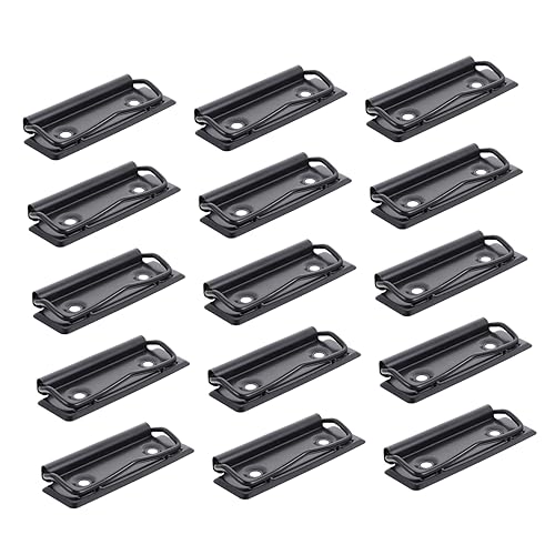 DOITOOL 15 Stück Briefpapier-clip Farbig Clips Klemmbretter Blau Zwischenablage Datei Beide Bindemittel Klemmbrett Mit Speicher Klein Schreibwaren Ordner Büroklammern Black Eisen von DOITOOL