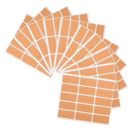 DOITOOL 150 Stück Etiketten für Namensschilder Klebstoff Aufkleber Vinyl UV bunte Namensschilder entfernbare Etiketten lassen sich leicht abziehen Kraftpapier Light Brown DOITOOL 150 Stück Etiketten für Namensschilder Klebstoff Aufkleber Vinyl UV bunte Namensschilder entfernbare Etiketten lassen sich leicht abziehen Kraftpapier Light Brown von DOITOOL