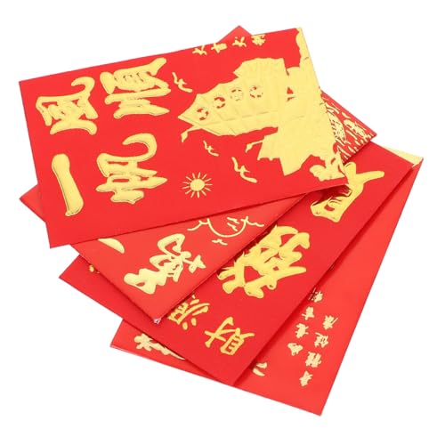 DOITOOL 160Stücke Chinesische Rote Umschläge Traditionelle Papierumschläge Für Neujahrsfeiern Glücksumschläge Für Hochzeiten Muster Und Segen Leicht Und Tragbar von DOITOOL