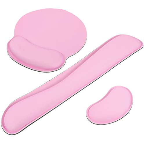 DOITOOL 1Satz Ergonomisches Mauspad mit Handgelenkauflage aus Memory Foam Tastatur Handballenauflage Optimal für Komfortables Arbeiten und Gaming Unterstützung für Handgelenke von DOITOOL