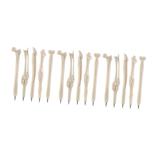 DOITOOL 1Satz Gruselige Knochenform Kugelschreiber Für Halloween Partys Lustige Schreibgeräte Schwarzer Kugelschreiberspielzeug Für Erwachsene von DOITOOL