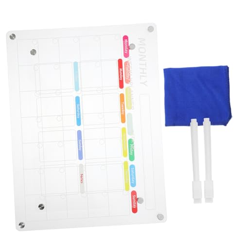 DOITOOL 1Satz Kühlschrankmagnet Trockener Löschbrett Abwischbare Magnettafel für Tägliche Planung Transparentes Monats und Wochenkalender Wiederverwendbar Leicht DOITOOL 1Satz Kühlschrankmagnet Trockener Löschbrett Abwischbare Magnettafel für Tägliche Planung Transparentes Monats und Wochenkalender Wiederverwendbar Leicht von DOITOOL