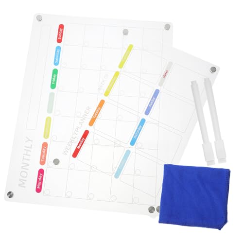 DOITOOL 1Satz Magnetische Schreibtafel für Kühlschrank Abwischbares Planungstool Monats und Wochenkalender Erinnerungsboard für Zuhause und Büro DOITOOL 1Satz Magnetische Schreibtafel für Kühlschrank Abwischbares Planungstool Monats und Wochenkalender Erinnerungsboard für Zuhause und Büro von DOITOOL