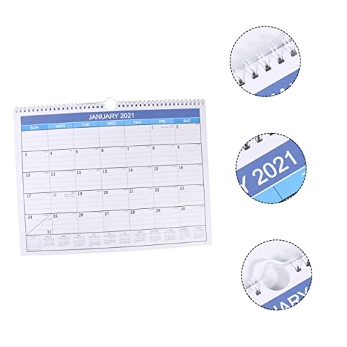 DOITOOL 1Stück Hängender Tischkalender Abwischbar Und Wiederverwendbar Design Für Büro Und Zuhause Praktischer Jahresplaner Mit Löchern Hochwertiges Für Notizen von DOITOOL