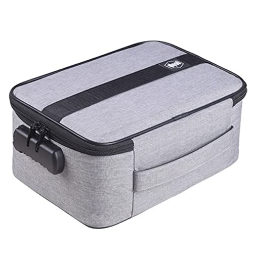 DOITOOL 1Stück Multifunktions Aufbewahrungstasche Für Dokumente Große Graue Organizer Box Mit Mehreren Fächern Für Stempel Und Bürobedarf Langlebig Und Elegant Gestaltet von DOITOOL