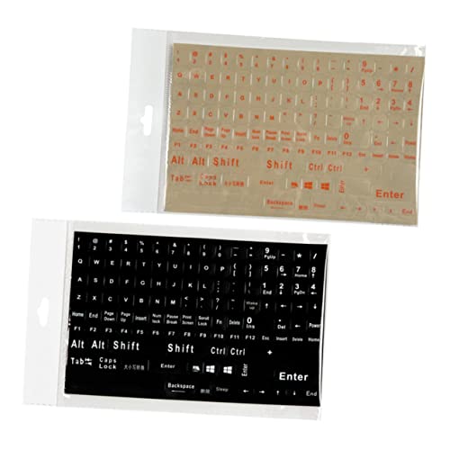 DOITOOL Tastaturaufkleber Englisches Aufkleberset Für Laptop-Tastatur Buchstaben Aufkleber Zahlen von DOITOOL