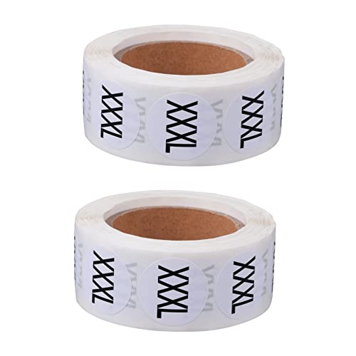 DOITOOL 2 Rollen Größe Aufkleber Kleidung Hemdenaufkleber für den Einzelhandel Vinyl Zahlen selbst Name rundes Etikett Aufkleber in -Größe runder Aufkleber Papier DOITOOL 2 Rollen Größe Aufkleber Kleidung Hemdenaufkleber für den Einzelhandel Vinyl Zahlen selbst Name rundes Etikett Aufkleber in -Größe runder Aufkleber Papier von DOITOOL