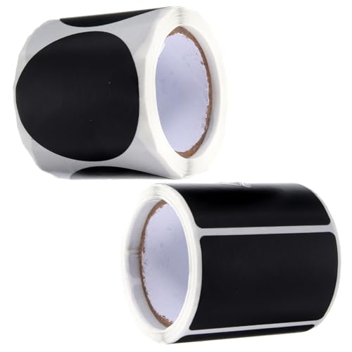 DOITOOL 2 Rollen Tafelaufkleber Aufkleber Für Adressetiketten Nummernaufkleber Klein Aufkleber Zum Beschriften Klebrig Vinyl Stichworte Etiketten Aufkleber Name Geformt Black von DOITOOL