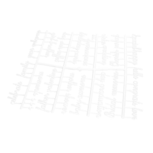DOITOOL 2 Sätze Filzbuchstaben brief set briefset deko home splitterschutz zuhause deko Briefe personalisiert Nachricht groß Brief für Schwarzes Brett Buchstaben des Alphabets Plastik Weiß von DOITOOL