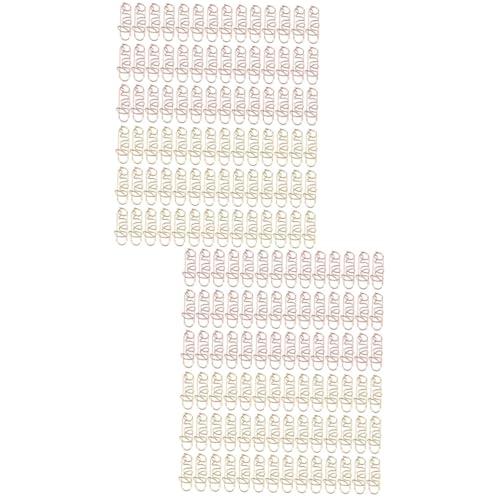 DOITOOL 2 Sätze Herzform Papierklammern Lustige Büroklammern Für Notizen Lesezeichen Und Kreative Projekte Für Freunde Familie Und Kollegen Roségold 100 Stück * 2 von DOITOOL
