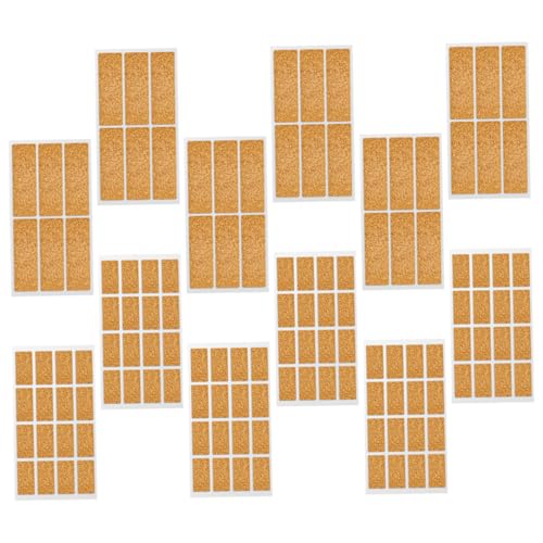 DOITOOL 2 Selbstklebende Kork Papier Abstandshalter Selbstklebende Etiketten Abnehmbare Etiketten Für Lagerbehälter Etiketten Zum Abziehen Und Aufkleben Flaschenetiketten Aufkleber von DOITOOL