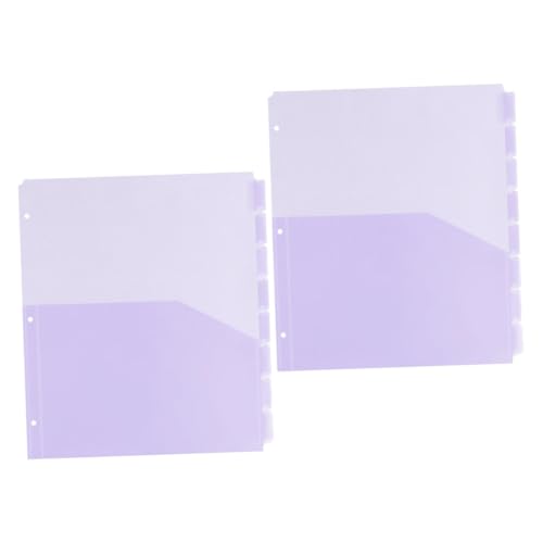 DOITOOL 2 Sets Taschenteiler Kunststoff Binder Teiler Binder Teiler Pp Ordner Teiler DOITOOL 2 Sets Taschenteiler Kunststoff Binder Teiler Binder Teiler Pp Ordner Teiler von DOITOOL