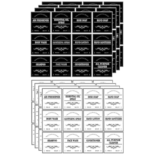 DOITOOL 2 Sets Wasserdichte Flaschenetiketten Organizer Badezimmeretiketten Für Behälter Badezimmeretiketten Zum Organisieren Der Lagerung Abnehmbare Etiketten Dankes Seifenetiketten DOITOOL 2 Sets Wasserdichte Flaschenetiketten Organizer Badezimmeretiketten Für Behälter Badezimmeretiketten Zum Organisieren Der Lagerung Abnehmbare Etiketten Dankes Seifenetiketten von DOITOOL