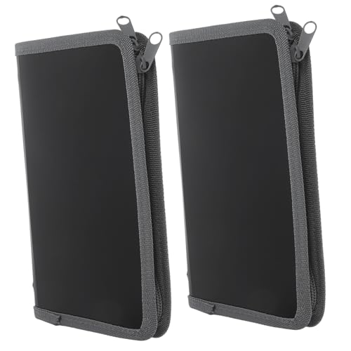 DOITOOL 2 Stück Bill Akkordeontasche visitenkarten aufbewahrung box unterlagen organizer file organizer Schreibtisch Datei Die ordner Organizer für Office-Dokumente Quittungsmappe Plastik von DOITOOL