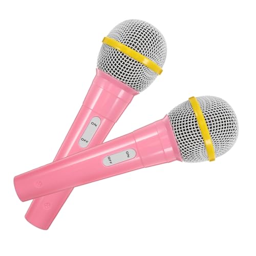 DOITOOL 2 Stück Gefälschtes Mikrofonmodell Kindermikrofon Requisiten -mikrofonstütze Spielzeugmikrofon Party Mikrofon Vorgeben Karaoke Prop-mikrofon Plastik Rosa DOITOOL 2 Stück Gefälschtes Mikrofonmodell Kindermikrofon Requisiten -mikrofonstütze Spielzeugmikrofon Party Mikrofon Vorgeben Karaoke Prop-mikrofon Plastik Rosa von DOITOOL