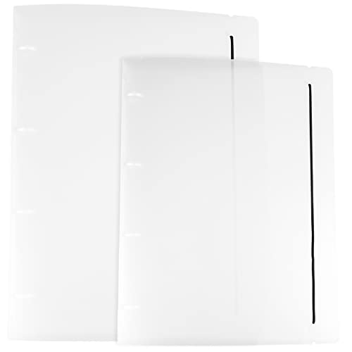 DOITOOL 2 Stück Indexseite Kategorieseite Klarsichthüllen für Hefter Monitor Ordner Ordner Bindegürtel Binder Münze gehäuse Zeitschriftenordner klarer Bindemittel A4 Ordner pp Transparent von DOITOOL