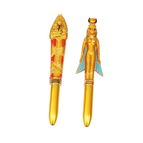 DOITOOL 2 Stück Kugelschreiber Geburtstags Pharaonen Neuheitsstift Ausgefallene Vintage Stifte Nachfüllbar Süßer Stift Im Retro Stil Ägyptische Figur Kugelschreiber DOITOOL 2 Stück Kugelschreiber Geburtstags Pharaonen Neuheitsstift Ausgefallene Vintage Stifte Nachfüllbar Süßer Stift Im Retro Stil Ägyptische Figur Kugelschreiber von DOITOOL