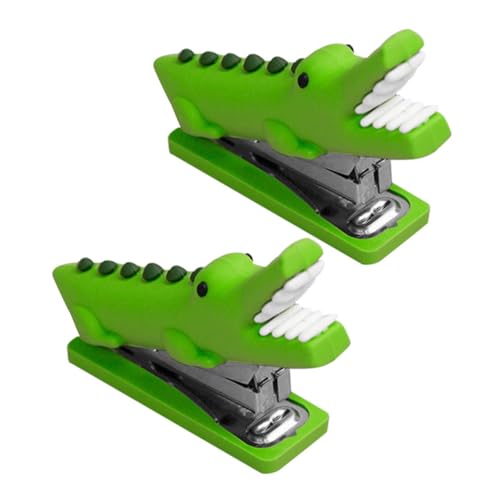 DOITOOL 2 Stück Mini Hefter wiederverwendbarer Hefter Handhefter Tischhefter Hefter mini Tier-Hefter- Hefter in Tierform Neuheit Hefter schöner Hefter Rostfreier Stahl Grün DOITOOL 2 Stück Mini Hefter wiederverwendbarer Hefter Handhefter Tischhefter Hefter mini Tier-Hefter- Hefter in Tierform Neuheit Hefter schöner Hefter Rostfreier Stahl Grün von DOITOOL