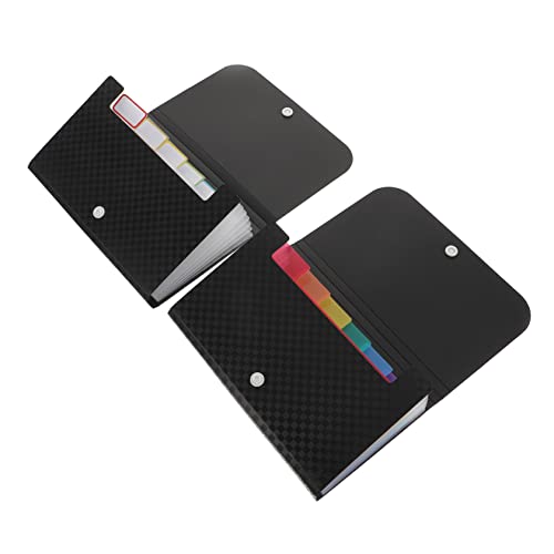 DOITOOL 2 Stück a6 Ordner Dokumentordner dokumentieren Haushaltsdatei office organizer büro organizer Dokumentenordner dokumententasche Multi-Layer-Datei-Organizer kleine Ordnertasche pp von DOITOOL