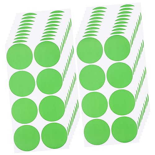 DOITOOL 20 Blatt Farbpunkt-Aufkleber Farbe Klebepunkte Dot -Aufkleber Vinyl Kleinkinder bunte Punktaufkleber kleine runde Aufkleberpunkte Farbrundaufkleber PVC Light Green DOITOOL 20 Blatt Farbpunkt-Aufkleber Farbe Klebepunkte Dot -Aufkleber Vinyl Kleinkinder bunte Punktaufkleber kleine runde Aufkleberpunkte Farbrundaufkleber PVC Light Green von DOITOOL