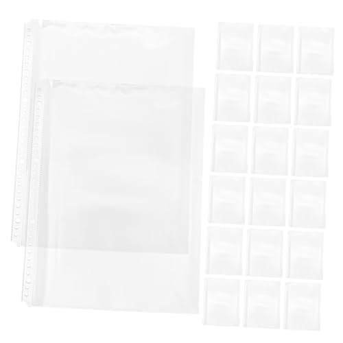DOITOOL 20 Stück Innentasche Für Ordner Ordnerhüllen Ordner-organizer Pu-budgetbinder Klare Fotoschutzhüllen A4 Klare Ärmel Quittungshalter-organisator A4 Ordnertaschen Pp Transparent von DOITOOL