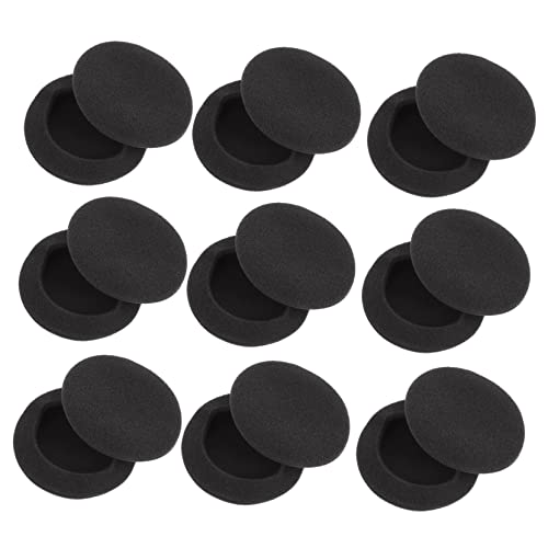 DOITOOL 20 Stück Kopfhörer-Schwamm-Etui Replacement Ear Pads Headphone earpads Kopfhörer Ersatzschaumstoff Ersatzteile für Kopfhörer Ohr Kissen formbar Headset Gedächtnisschaum Black von DOITOOL