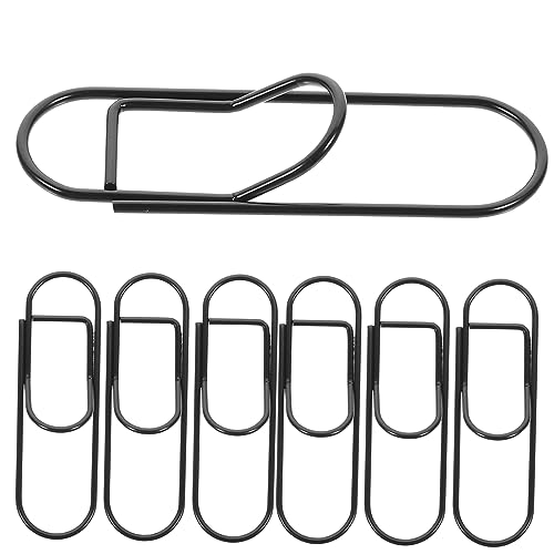 DOITOOL 20 Stück Stifthalter Büroklammer Schreibwaren Schulmaterial bunt winzig Mini büromaterial büro accessoires Notizbuchhalter kleine Notizbuchverzierungen Clips (klein Metall Black von DOITOOL