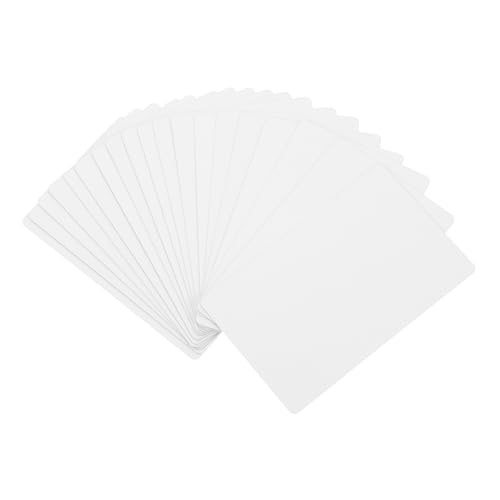 DOITOOL 20 Stück Sublimations-visitenkarte Aus Metall Schüttgut Produkte Für Sublimationsrohlinge Leer Geschäft Ausweis Aluminium-sublimationskarten Schmucklos Aluminiumlegierung Weiß von DOITOOL