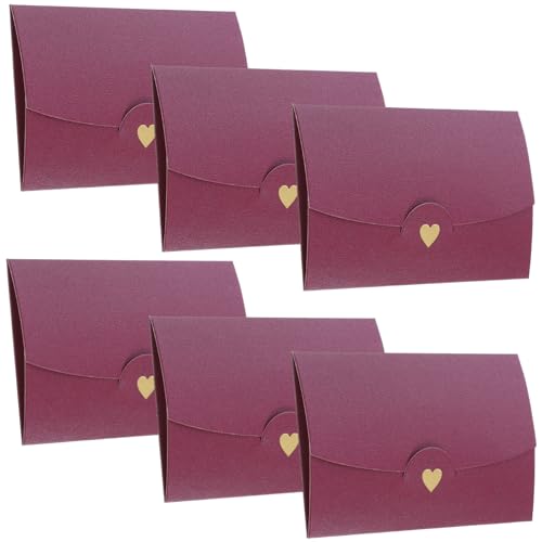 DOITOOL 20 Stück farbige kleine Umschläge geldumschläge umschlag geschenkpakete geschenkumschläge geschenkkuvert Mini Einladung leere Hochzeitsumschläge Tragbare Kartenumschläge Papier rot von DOITOOL