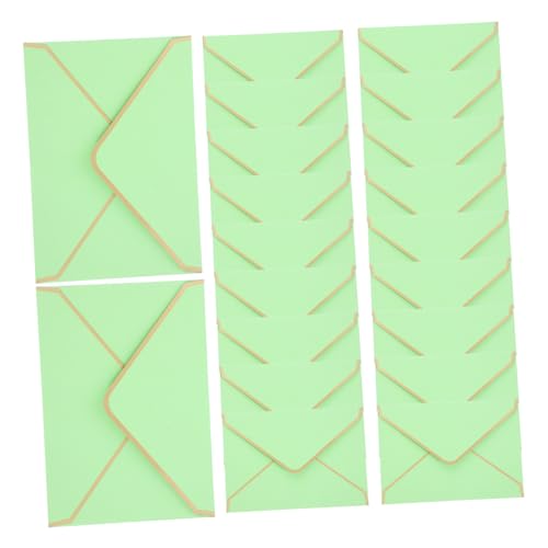 DOITOOL 20 Stück zarte Umschläge briefumschläge geschenkumschläge Umschläge für besondere Anlässe Schüttgut Umschlag Post Ort dekorative Kartenumschläge kleine Umschläge Papier Light Green von DOITOOL
