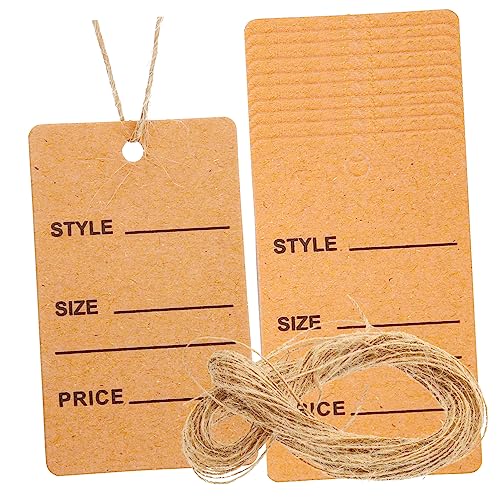 DOITOOL 200 Stück Schnur Handgeschriebene Tags Etikett groß Papier Einzelhandel Kennzeichnung für Kleidung Beschreibbare Tags hängende Tags Stichworte Hanfseil Light Brown DOITOOL 200 Stück Schnur Handgeschriebene Tags Etikett groß Papier Einzelhandel Kennzeichnung für Kleidung Beschreibbare Tags hängende Tags Stichworte Hanfseil Light Brown von DOITOOL
