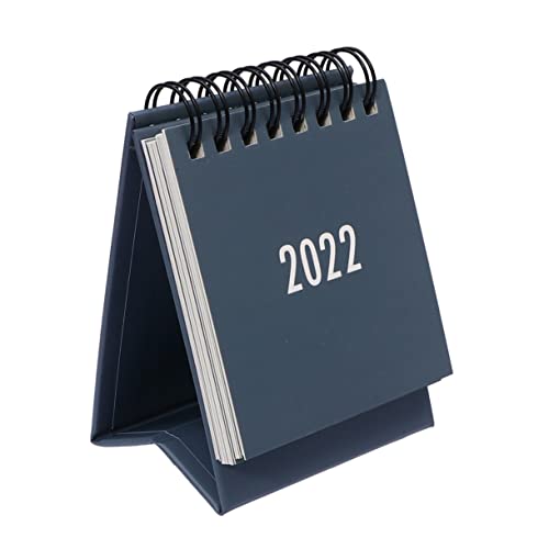 DOITOOL 2021 Mini-Kalender tischkalender persönlicher kalender calendar Desktop-Schreibtisch monatlicher Desktop-Kalender Spiralkalender für den Schreibtisch Memo -Kalender Papier Grey von DOITOOL