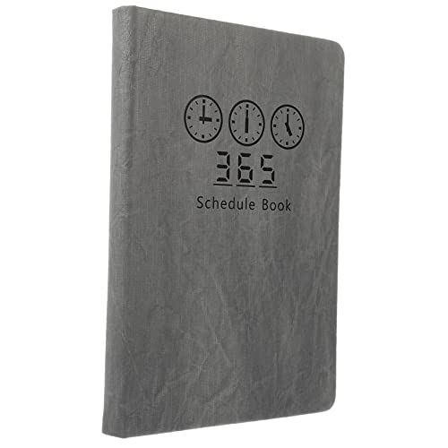 DOITOOL 2024 wöchentlich monatlich tägliches kalendernotizbuch Tagesplanungskalender notizzettel studienplaner das Notizbuch Englischer Agenda-Notizblock Büroplan-Notizblock Papier Grey von DOITOOL
