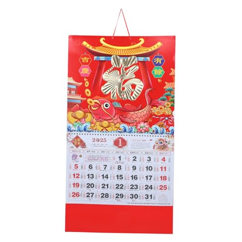 DOITOOL 2025 Segenszeichen Wandkalender Hängender Wandkalender Schlangenjahreskalender Jahr Des Schlangenkalenders Planungs Hängekalender Mondneujahrskalender Für Sternzeichen Rotes DOITOOL 2025 Segenszeichen Wandkalender Hängender Wandkalender Schlangenjahreskalender Jahr Des Schlangenkalenders Planungs Hängekalender Mondneujahrskalender Für Sternzeichen Rotes von DOITOOL