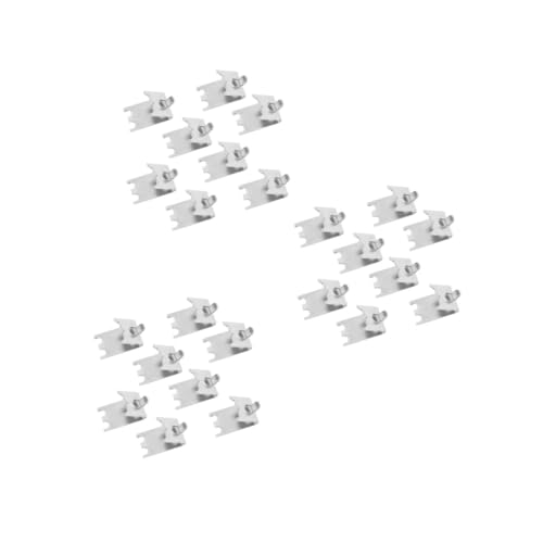 DOITOOL 24 Stk Gefrierklammern Halteclips für Gefrierschränke Regalschnalle Kühlschrank-Clip-Stützklammern Ersatz-Stützklammern Halterungsclips Regalklammern Kühlschrank-Clips von DOITOOL