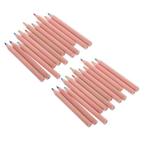 DOITOOL 24 Stück Buntstifte Bleistift Für Metallische Farbstifte Mini -farbige Stifte Pastellfarbene Stifte Mini-farbstifte Mehrfarbige Bleistifte Malutensilien Für Holz von DOITOOL