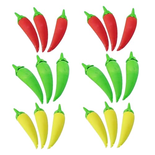 DOITOOL 24 Stück Pfefferradierer Coole Radiergummis für pflanzlicher Radiergummi Simulation roter Pfeffer Mini Lebensmittel Radiergummis Chili-Pfeffer-Dekorationen Tierrotler tpr DOITOOL 24 Stück Pfefferradierer Coole Radiergummis für pflanzlicher Radiergummi Simulation roter Pfeffer Mini Lebensmittel Radiergummis Chili-Pfeffer-Dekorationen Tierrotler tpr von DOITOOL